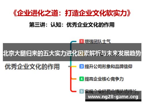 北京大腿归来的五大实力进化因素解析与未来发展趋势 北京大腿归来的五大实力进化因素解析与未来发展趋势
